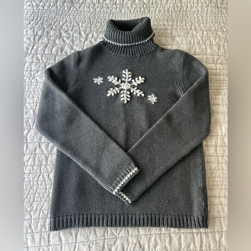 VINTAGE Tommy Hilfiger Ugly Christmas sweater snowflake size medium